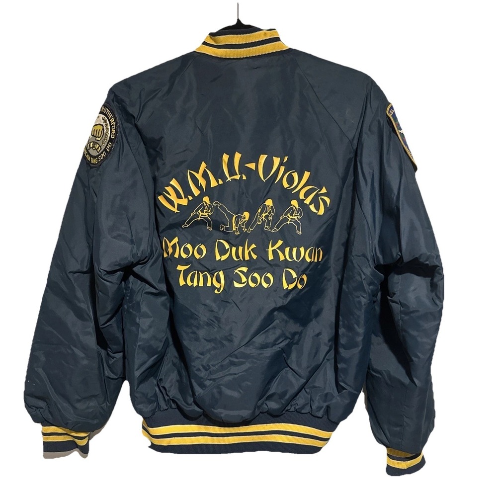VTG 70s Bomber Korean Judo "Moo‎ Duck Kwan Tang Joo Do" Fighter Bomber Jacket